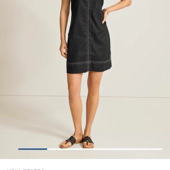 Tommy Bahama Palm-A-Dora Split Neck Sheath Dress XXS - Picture 2 of 7